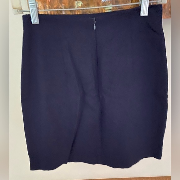 Anne Taylor Vintage mini pencil skirt navy size 6 - Picture 2 of 4